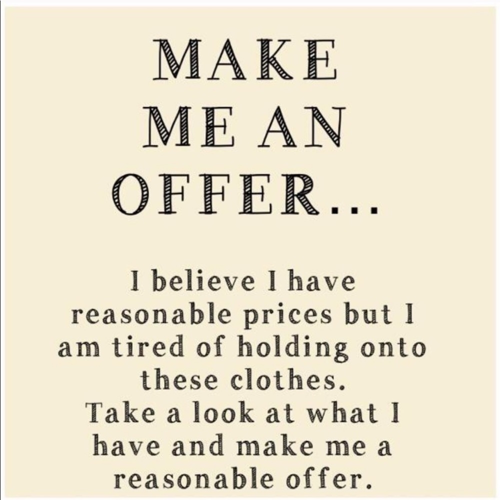 Make me an offer!